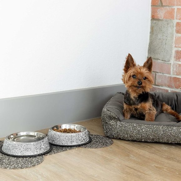 Sparkling Bling Things Other - NEW Sparkling Bling Swarovski Crystal Rhinestone Pet Bowls Placemat 3 Pi…